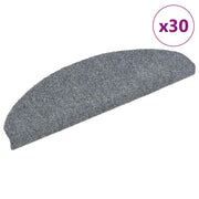 trappemåtter selvklæbende 30 stk. 65x21x4 cm lysegrå halvrunde store