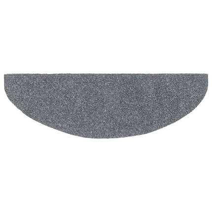 trappemåtter selvklæbende 30 stk. 65x21x4 cm lysegrå halvrunde store