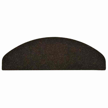 trappemåtter selvklæbende 30 stk. 65x21x4 cm mørkebrune halvrunde store