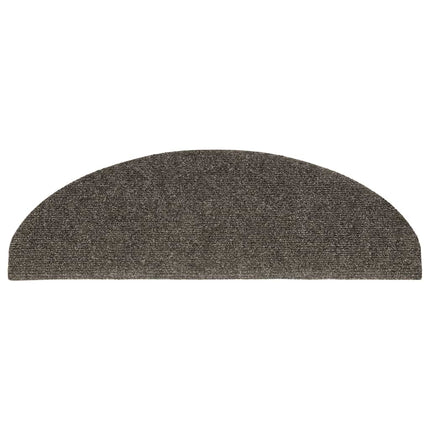 trappemåtter selvklæbende 30 stk. 65x21x4 cm antracit halvrund store