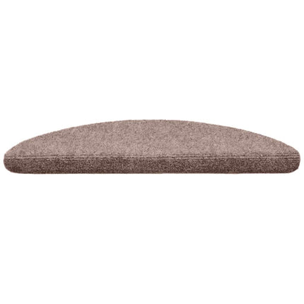 trappemåtter selvklæbende 20 stk. 56x17x3 cm lys brune halvrunde