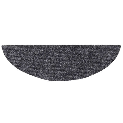 trappemåtter selvklæbende 20 stk. 56x17x3 cm mørkegrå halvrunde