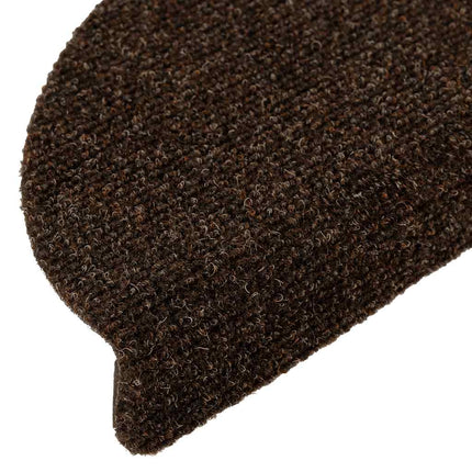 trappemåtter selvklæbende 20 stk. 56x17x3 cm brune halvrunde