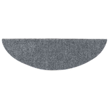 trappemåtter selvklæbende 30 stk. 56x17x3 cm lysegrå halvrunde