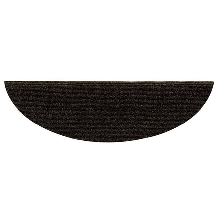 trappemåtter selvklæbende 30 stk. 56x17x3 cm mørkebrune halvrunde
