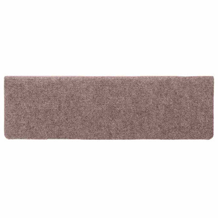 trappemåtter selvklæbende 30 stk. 65x21x4 cm lysebrun rektangulære kant