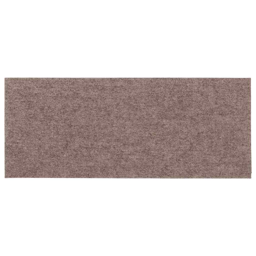 trappemåtter selvklæbende 30 stk. 60x25 cm lysebrune rektangulære