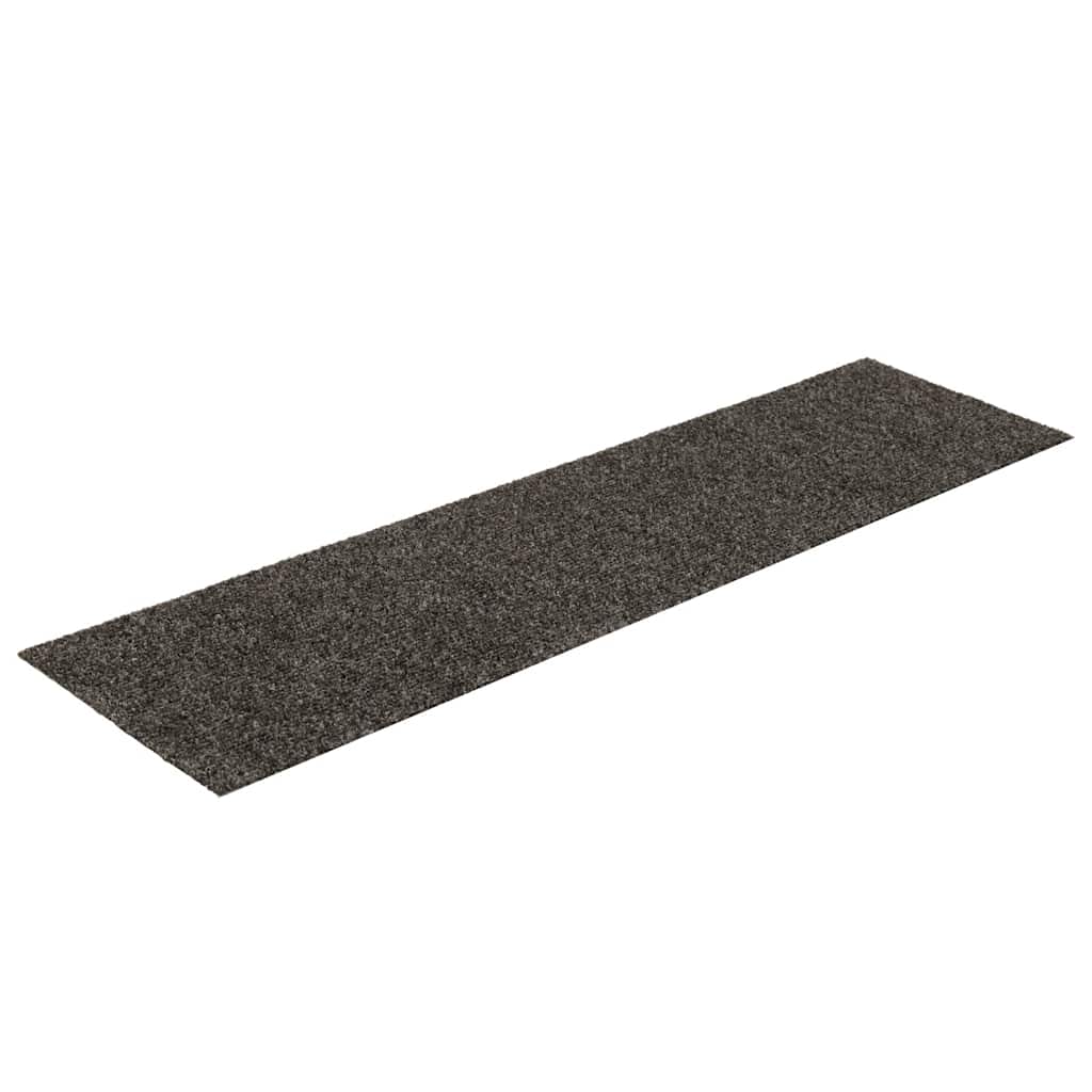 trappemåtter selvklæbende 30 stk. 76x20 cm antracit rektangulære
