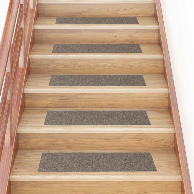 trappemåtter selvklæbende 30 stk. 76x20 cm beige rektangulære