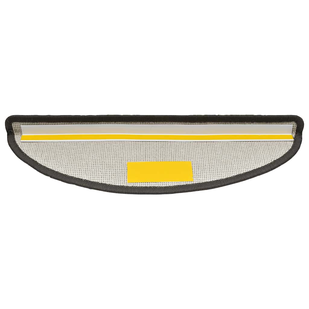 trappemåtter 30 stk. 56x17x3 cm mørkegrå halvrunde