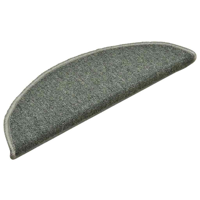 trappemåtter 30 stk. 56x17x3 cm mørkegrønne halvrunde