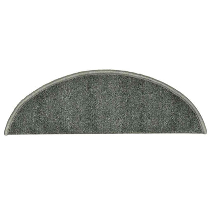 trappemåtter 30 stk. 56x17x3 cm mørkegrønne halvrunde