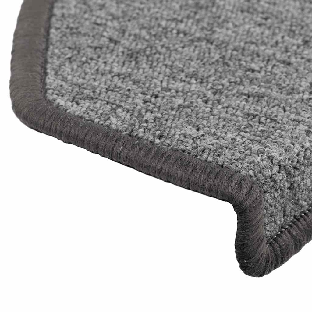 trappemåtter 30 stk. 65 x 24 x 4 cm mørkegrå halvrunde store