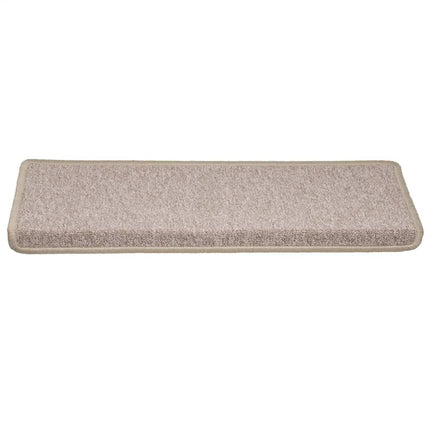 trappemåtter 30 stk. 65x21x4 cm taupe rektangulær kant