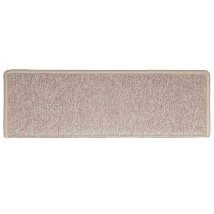 trappemåtter 30 stk. 65x21x4 cm taupe rektangulær kant