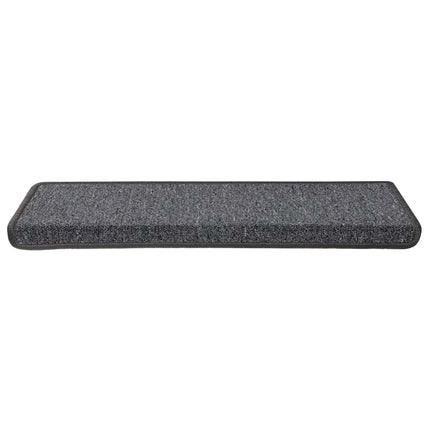 trappemåtter 30 stk. 65x21x4 cm mørkegrå rektangulær kant