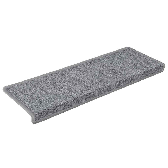 trappemåtter 30 stk. 65x21x4 cm lysegrå rektangulær kant