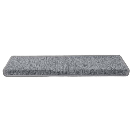 trappemåtter 30 stk. 65x21x4 cm lysegrå rektangulær kant