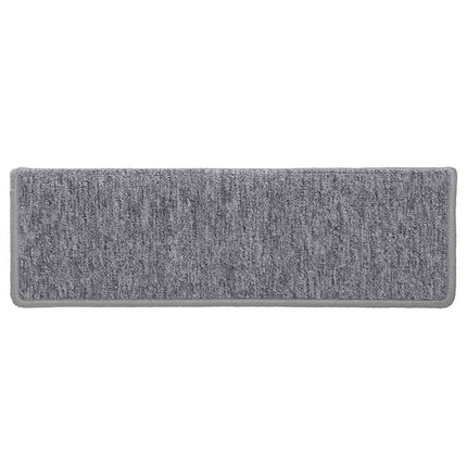 trappemåtter 30 stk. 65x21x4 cm lysegrå rektangulær kant