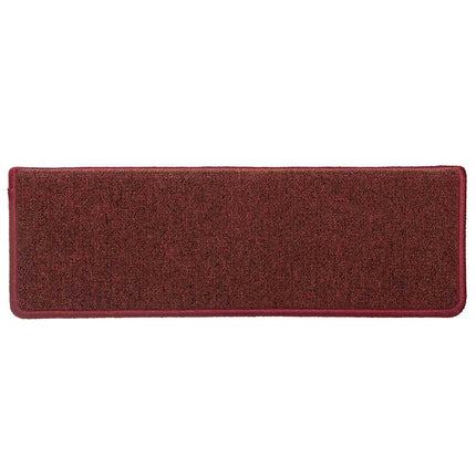 trappemåtter 30 stk. 65x21x4 cm bordeaux rektangulær kant