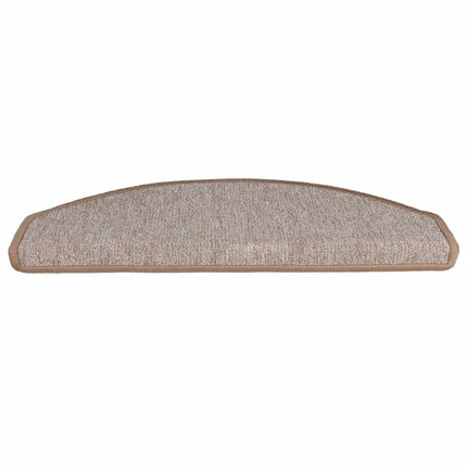 trappemåtter 20 stk. 65 x 24 x 4 cm lysebrune halvrunde store