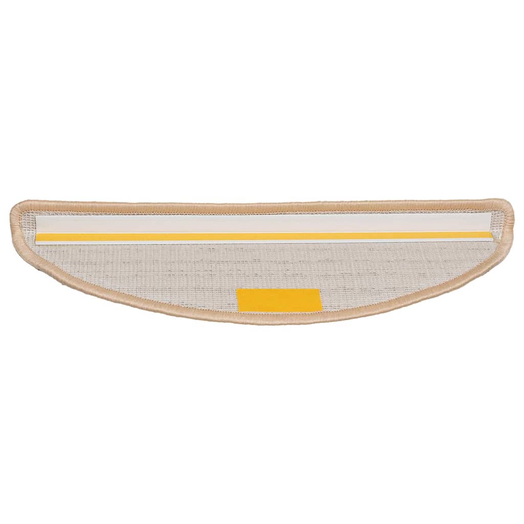 trappemåtter 30 stk. 56x17x3 cm cremefarvede halvrund