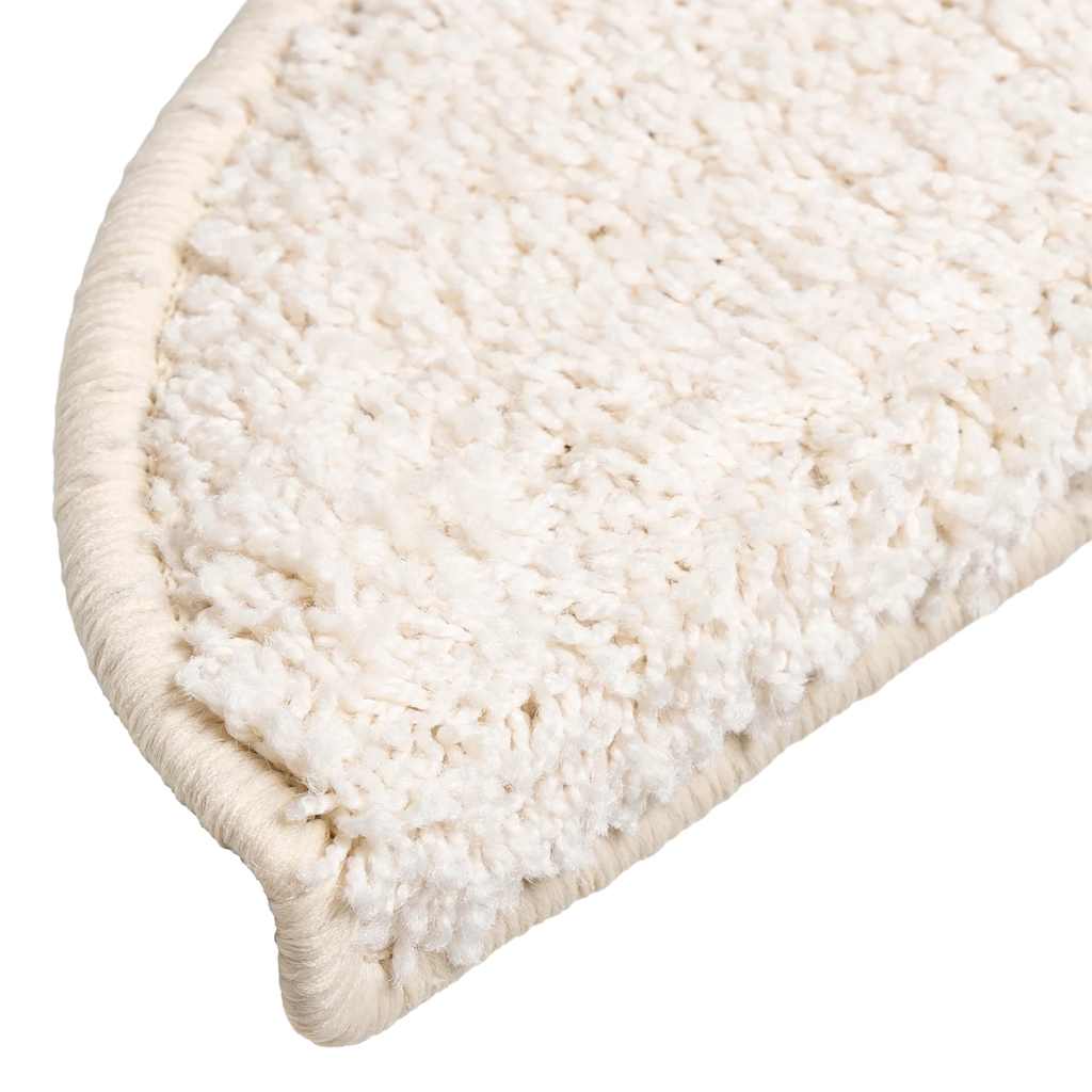 trappemåtter 30 stk. 56x17x3 cm hvide halvrunde