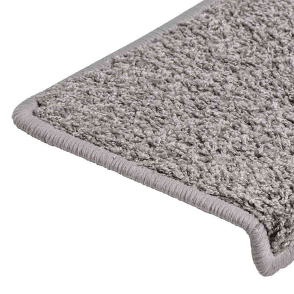 trappemåtter 30 stk. 65x21x4 cm grå rektangulær kant