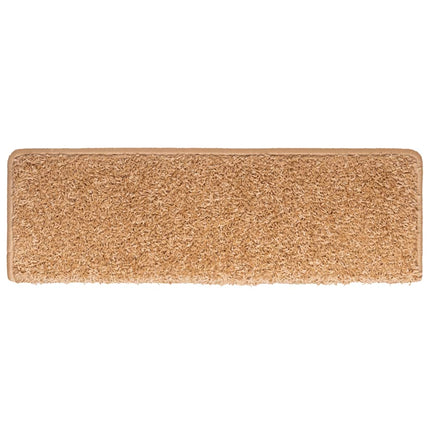 trappemåtter 30 stk. 65x21x4 cm beige rektangulær kant
