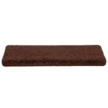 trappemåtter 30 stk. 65x21x4 cm brune rektangulære kanter