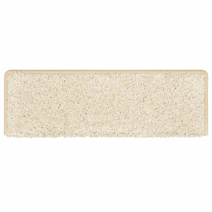 trappemåtter 30 stk. 65x21x4 cm hvide rektangulære kant