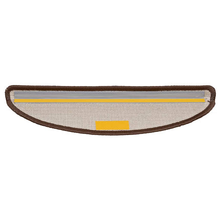 trappemåtter 20 stk. 56x17x3 cm brune halvrunde