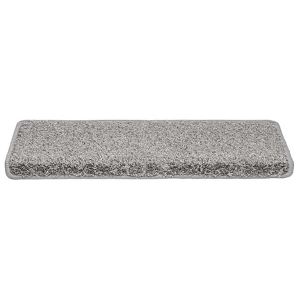 trappemåtter 20 stk. 65x21x4 cm grå rektangulær kant