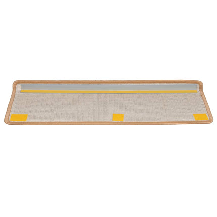 trappemåtter 20 stk. 65x21x4 cm beige rektangulær kant