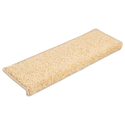 trappemåtter 20 stk. 65x21x4 cm cremefarvede rektangulære kanter