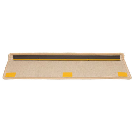trappemåtter 20 stk. 65x21x4 cm cremefarvede rektangulære kanter