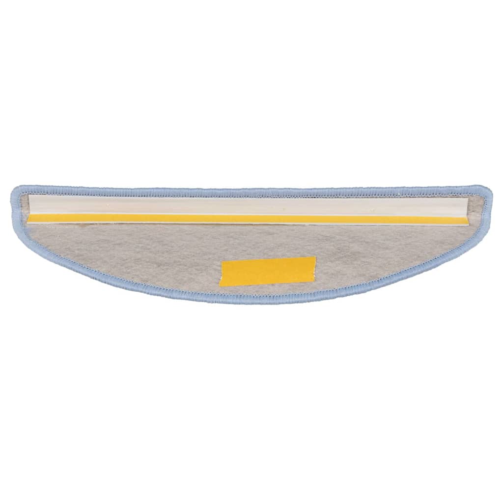 selvklæbende trappemåtter 30 stk. 56x17x3 cm sisal-look blå