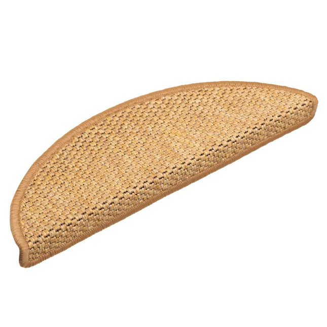 selvklæbende trappemåtter 30 stk. 56x17x3 cm sisal-look sisal