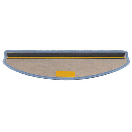 selvklæbende trappemåtter 30 stk. 65x21x4 cm sisal-look blå