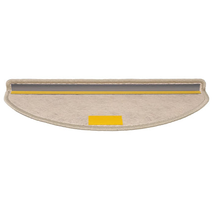 selvklæbende trappemåtter 30 stk. 65x21x4 cm sisal-look beige