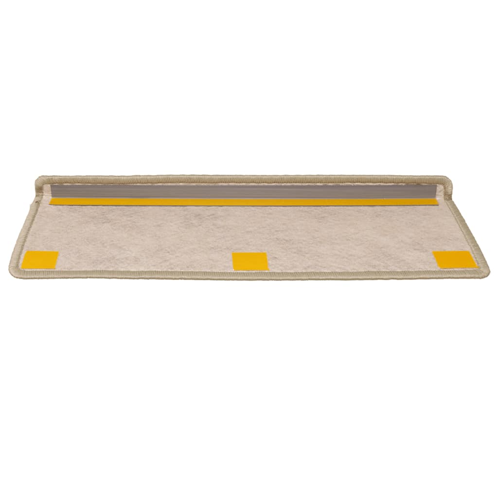 selvklæbende trappemåtter 30 stk. 65x21x4 cm sisal-look lysegrøn