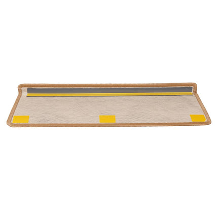 selvklæbende trappemåtter 30 stk. 65x21x4 cm sisal-look sisal