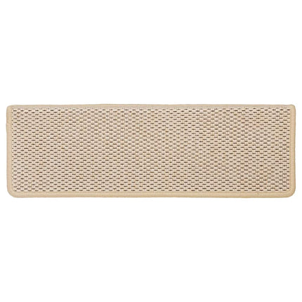 selvklæbende trappemåtter 30 stk. 65x21x4 cm sisal-look Berber