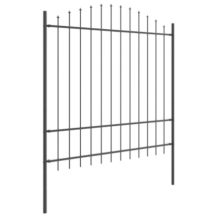 Havehegn WOERDEN 2 stk. 170 x 215 cm Pulverlakeret stål Grå