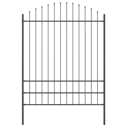 Havehegn 2 pcs Grå 170 x 225 cm Pulverlakeret stål