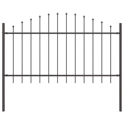 Havehegn 3 pcs Grå 170 x 140 cm Pulverlakeret stål