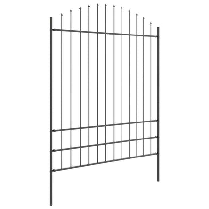 Havehegn 3 pcs Grå 170 x 225 cm Pulverlakeret stål