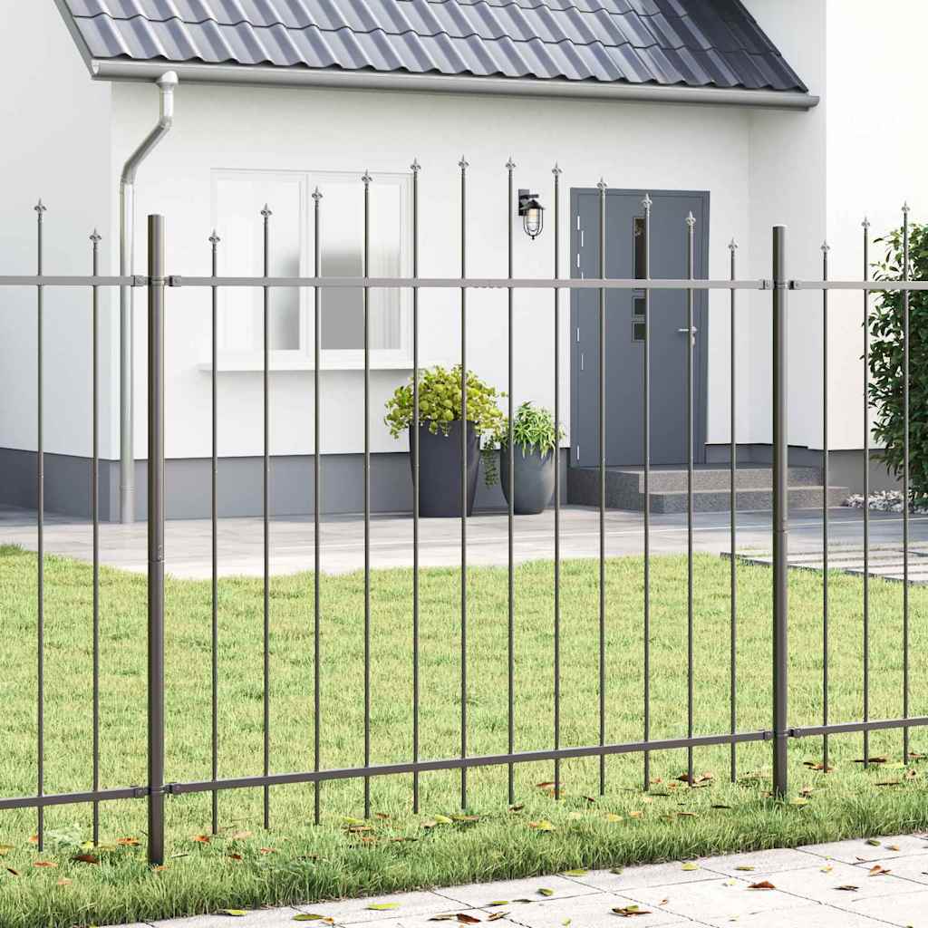 Havehegn 5 pcs Grå 170 x 190 cm Pulverlakeret stål