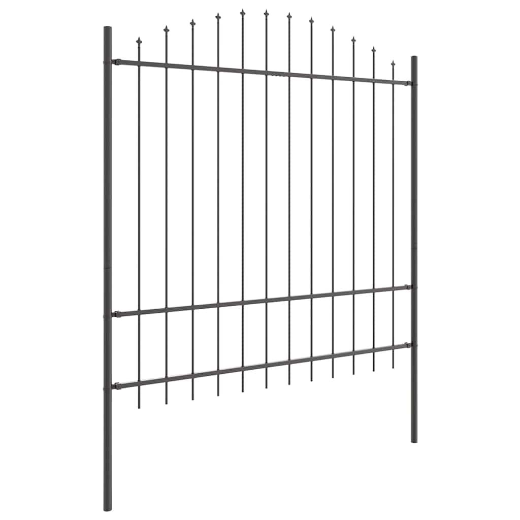Havehegn 5 pcs Grå 170 x 215 cm Pulverlakeret stål