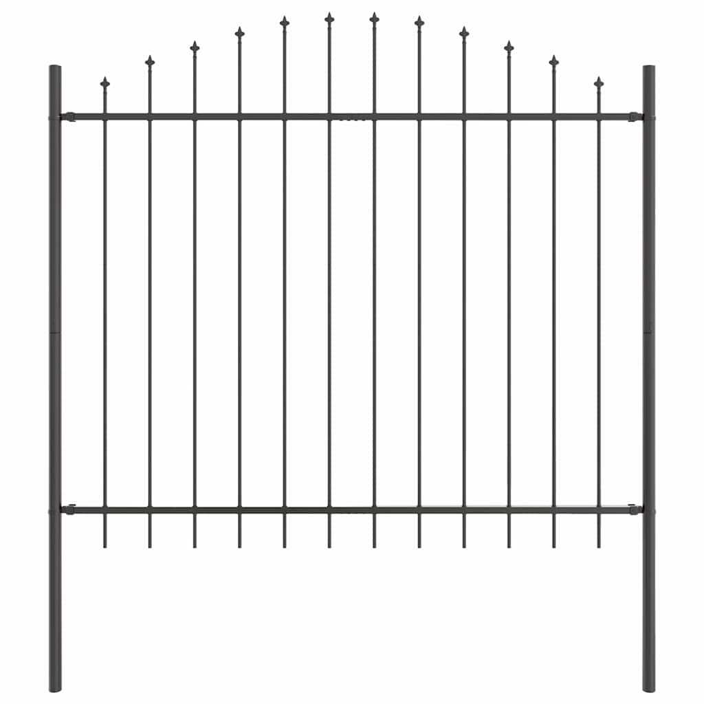 Havehegn 6 pcs Grå 170 x 190 cm Pulverlakeret stål